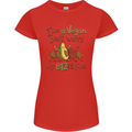 I'm a Vegan My b12 Is Fine Funny Womens Petite Cut T-Shirt Red