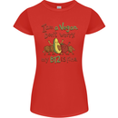 I'm a Vegan My b12 Is Fine Funny Womens Petite Cut T-Shirt Red