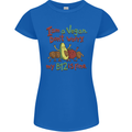 I'm a Vegan My b12 Is Fine Funny Womens Petite Cut T-Shirt Royal Blue