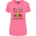 I'm a Vegan My b12 Is Fine Funny Womens Wider Cut T-Shirt Azalea