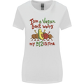 I'm a Vegan My b12 Is Fine Funny Womens Wider Cut T-Shirt White