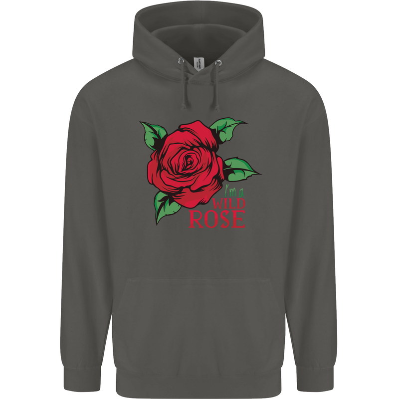 I'm a Wild Rose Childrens Kids Hoodie Storm Grey