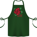 I'm a Wild Rose Cotton Apron 100% Organic Forest Green