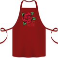 I'm a Wild Rose Cotton Apron 100% Organic Maroon