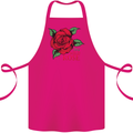 I'm a Wild Rose Cotton Apron 100% Organic Pink