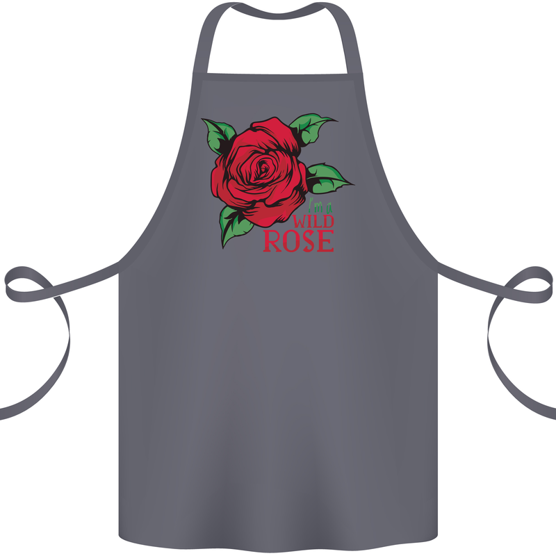 I'm a Wild Rose Cotton Apron 100% Organic Steel
