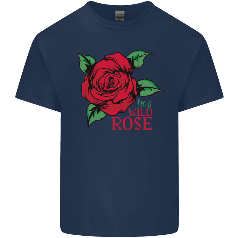 I'm a Wild Rose Kids T-Shirt Childrens Navy Blue