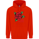 I'm a Wild Rose Mens 80% Cotton Hoodie Bright Red