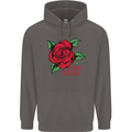I'm a Wild Rose Mens 80% Cotton Hoodie Charcoal