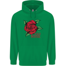 I'm a Wild Rose Mens 80% Cotton Hoodie Irish Green