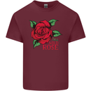 I'm a Wild Rose Mens Cotton T-Shirt Tee Top Maroon