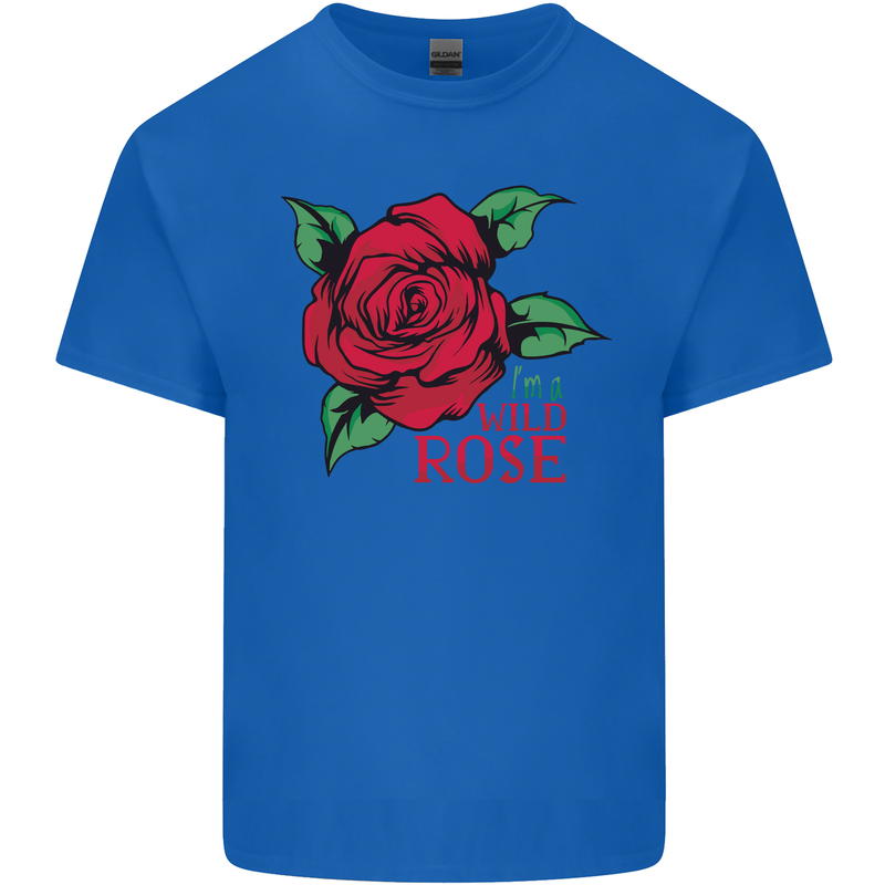 I'm a Wild Rose Mens Cotton T-Shirt Tee Top Royal Blue