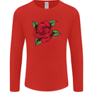 I'm a Wild Rose Mens Long Sleeve T-Shirt Red