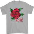 I'm a Wild Rose Mens T-Shirt Cotton Gildan Sports Grey