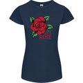 I'm a Wild Rose Womens Petite Cut T-Shirt Navy Blue