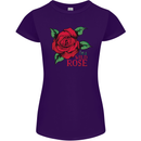 I'm a Wild Rose Womens Petite Cut T-Shirt Purple