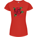 I'm a Wild Rose Womens Petite Cut T-Shirt Red