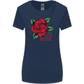 I'm a Wild Rose Womens Wider Cut T-Shirt Navy Blue