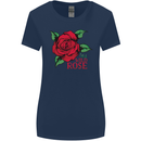 I'm a Wild Rose Womens Wider Cut T-Shirt Navy Blue