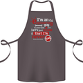 I'm an Engineer Guy That's Never Wrong Cotton Apron 100% Organic Dark Grey