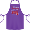 I'm an Engineer Guy That's Never Wrong Cotton Apron 100% Organic Purple