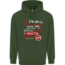 I'm an Engineer Guy That's Never Wrong Mens 80% Cotton Hoodie Forest Green