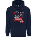 I'm an Engineer Guy That's Never Wrong Mens 80% Cotton Hoodie Navy Blue