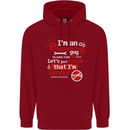 I'm an Engineer Guy That's Never Wrong Mens 80% Cotton Hoodie Red