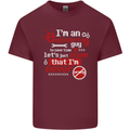 I'm an Engineer Guy That's Never Wrong Mens Cotton T-Shirt Tee Top Maroon