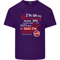 I'm an Engineer Guy That's Never Wrong Mens Cotton T-Shirt Tee Top Purple