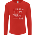 I'm an Engineer Guy That's Never Wrong Mens Long Sleeve T-Shirt Red