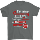 I'm an Engineer Guy That's Never Wrong Mens T-Shirt Cotton Gildan Charcoal