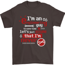 I'm an Engineer Guy That's Never Wrong Mens T-Shirt Cotton Gildan Dark Chocolate