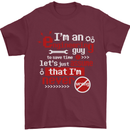 I'm an Engineer Guy That's Never Wrong Mens T-Shirt Cotton Gildan Maroon