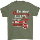 I'm an Engineer Guy That's Never Wrong Mens T-Shirt Cotton Gildan Military Green
