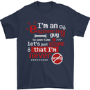 I'm an Engineer Guy That's Never Wrong Mens T-Shirt Cotton Gildan Navy Blue