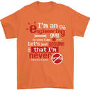 I'm an Engineer Guy That's Never Wrong Mens T-Shirt Cotton Gildan Orange