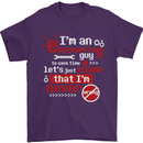I'm an Engineer Guy That's Never Wrong Mens T-Shirt Cotton Gildan Purple