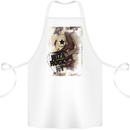 Ibiza Rocks Dance Music Cotton Apron 100% Organic White