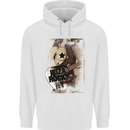 Ibiza Rocks Dance Music Mens 80% Cotton Hoodie White