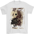 Ibiza Rocks Dance Music Mens T-Shirt Cotton Gildan White