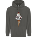 Ice Cream Skull Childrens Kids Hoodie Storm Grey