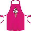 Ice Cream Skull Cotton Apron 100% Organic Pink