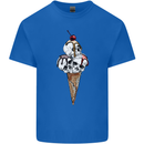 Ice Cream Skull Kids T-Shirt Childrens Royal Blue