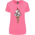 Ice Cream Skull Womens Wider Cut T-Shirt Azalea
