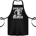 Ice Hockey Players Walk On Water Cotton Apron 100% Organic Black
