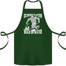 Ice Hockey Players Walk On Water Cotton Apron 100% Organic Forest Green