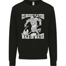 Ice Hockey Players Walk On Water Kids Sweatshirt Jumper Black