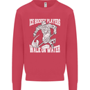 Ice Hockey Players Walk On Water Kids Sweatshirt Jumper Heliconia