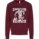Ice Hockey Players Walk On Water Kids Sweatshirt Jumper Maroon
